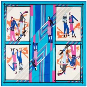 Silk Scarf Skating Sportsman